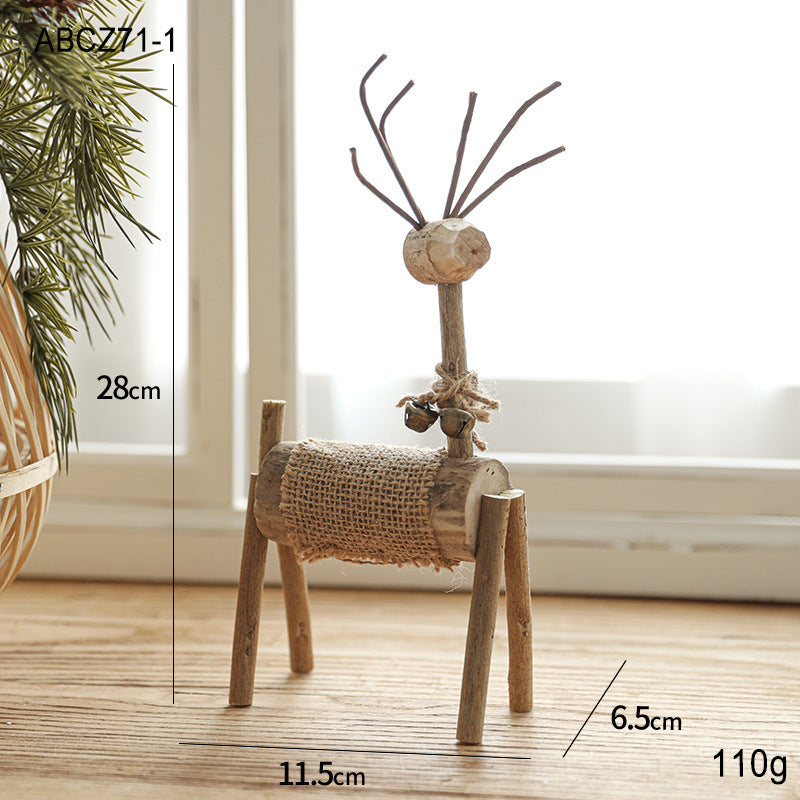 Le Cerf Sculpté – déco de Noël en bois